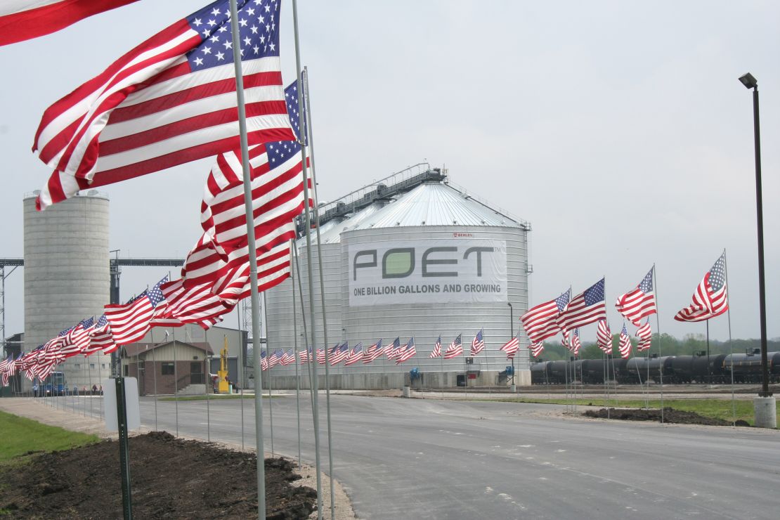 POET operates 28 biofuel refineries in seven states.