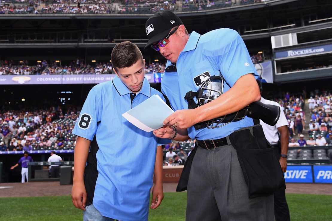 MLB umpire honors teen ump whose call led to a youth baseball game brawl