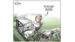 Michael de Adder's cartoon, which was posted to Twitter on June 26.