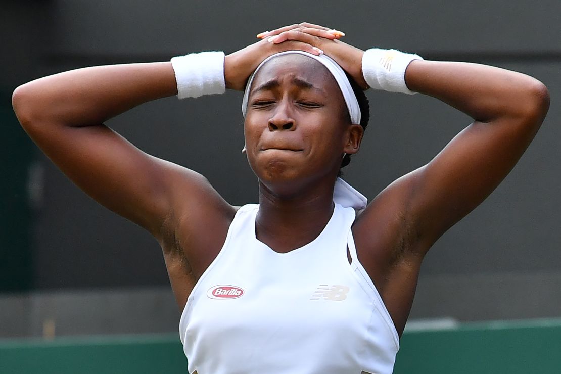 Cori Gauff  became the youngest player to win a singles match at Wimbledon since 1991.