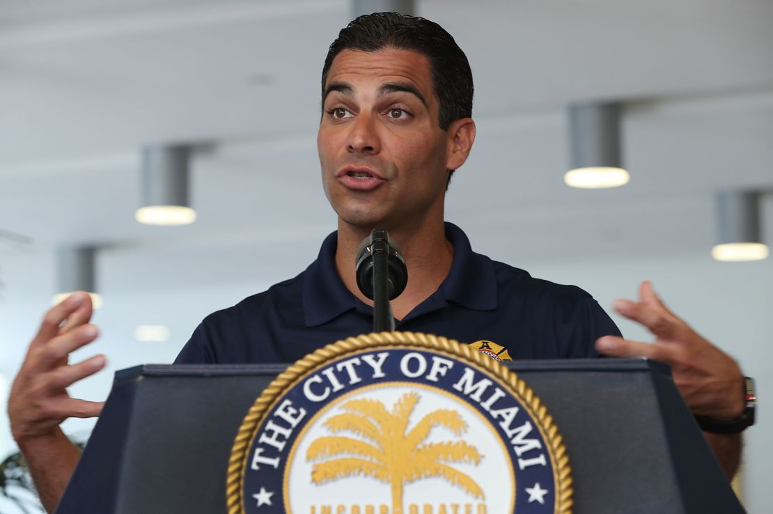 Miami Mayor Francis Suarez championed a plan to tackle the impact of the climate crisis.