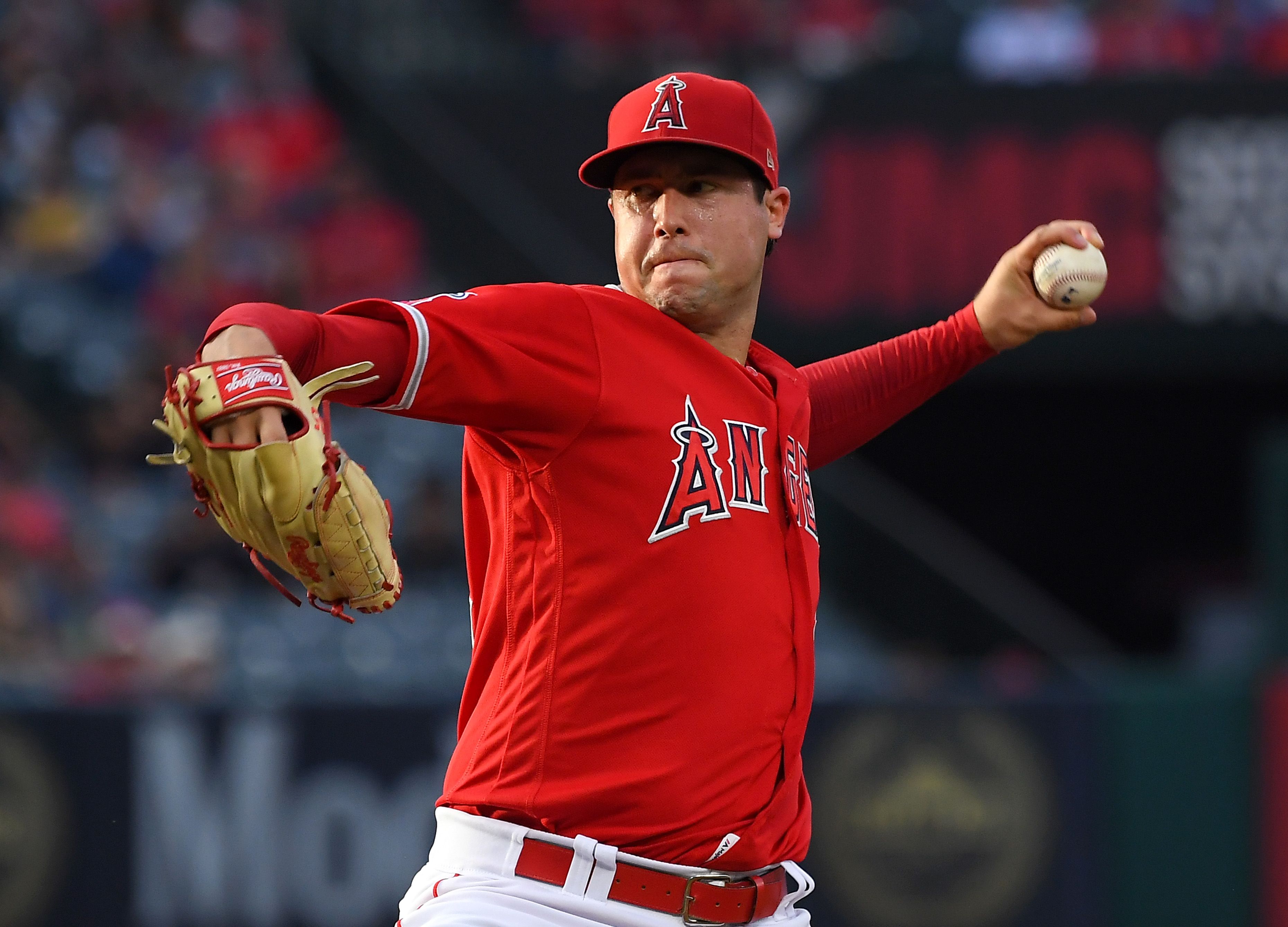 Tyler Skaggs' mother threw out the first pitch. Then his teammates threw a  no-hitter