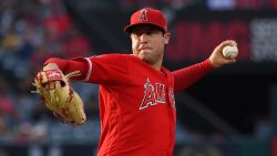 ANAHEIM, CA - JUNE 29: Tyler Skaggs #45 of the Los Angeles Angels pitches in the first inning of the game against the Oakland Athletics at Angel Stadium of Anaheim on June 29, 2019 in Anaheim, California. (Photo by Jayne Kamin-Oncea/Getty Images)