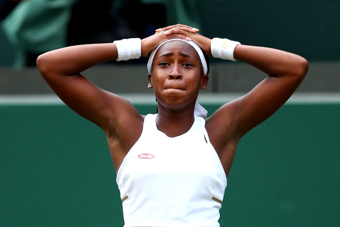 Cori "Coco" Gauff beat Venus Williams on her Wimbledon debut.