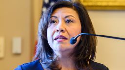 WASHINGTON, DC, UNITED STATES - 2019/01/30: United States Representative Norma Torres (D-CA) seen speaking at the Center for Strategic and International Studies (CSIS) event on "Future of the Rule of Law, CICIG, and Justice Reform in Guatemala" held in the Rayburn House Office Building in Washington, DC. (Photo by Michael Brochstein/SOPA Images/LightRocket via Getty Images)