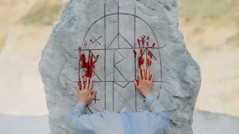 "Midsommar's" writer-director learned the runic alphabet during his research, and collaborated in devising a new alphabet called "affekt" used in the film.