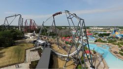 The Maxx Force launch coaster features five inversions.