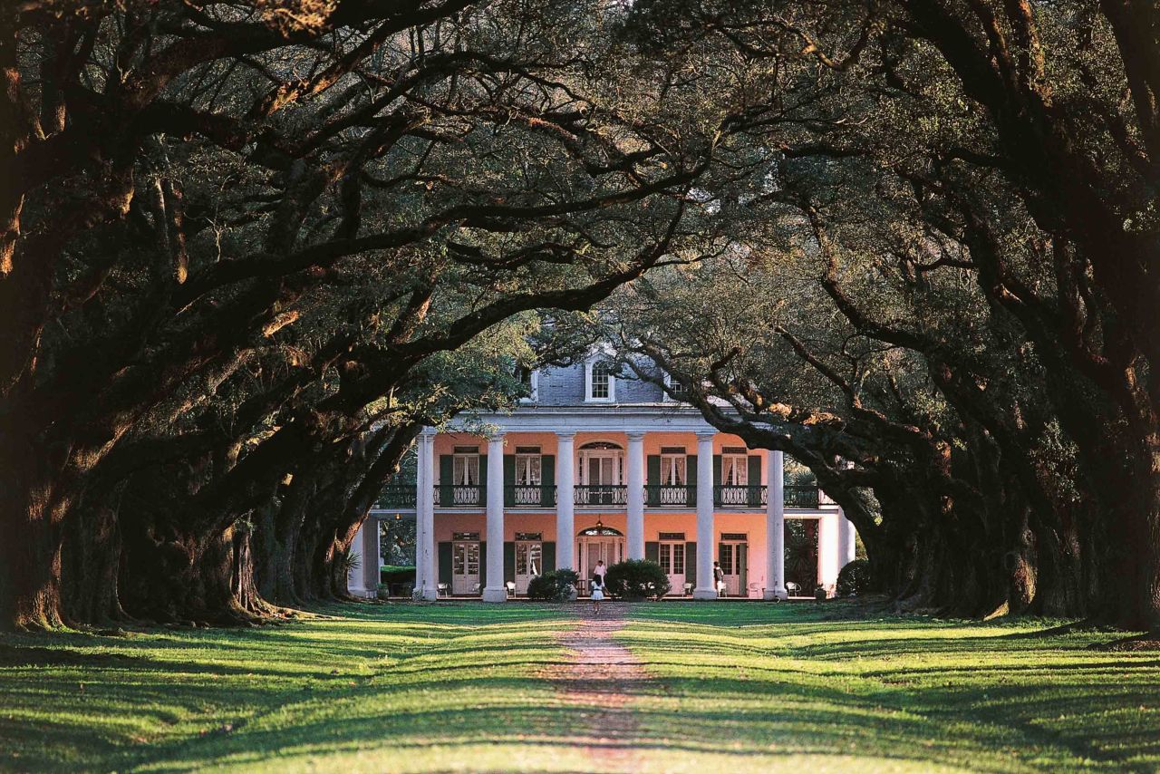 <strong>Oak Valley Plantation, Louisiana ("Interview with the Vampire") --</strong> The vampire flick directed by Neil Jordan and starring Tom Cruise, Brad Pitt and a young Kirsten Dunst used the plantation as one of two locations for the estate of Louis, played by Pitt. Other locations around New Orleans were used, but much of the film's interior scenes were shot at Pinewood Studios outside London. 