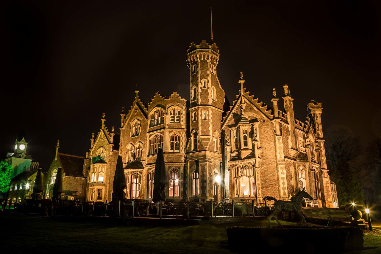 <strong>Oakley Court Hotel, Windsor, England (various) --</strong> The Victorian Gothic-style pile in Windsor has a storied history in British horror, becoming the go-to location for the Hammer studio in the 1950s and '60s. "The Man in Black," "The Brides of Dracula" and "The Lady Craved Excitement" were filmed all or in part there. Later Oakley Court would put in another star turn as Frank N Furter's castle in comedy horror "The Rocky Horror Show" (1975) by Richard O'Brien. 