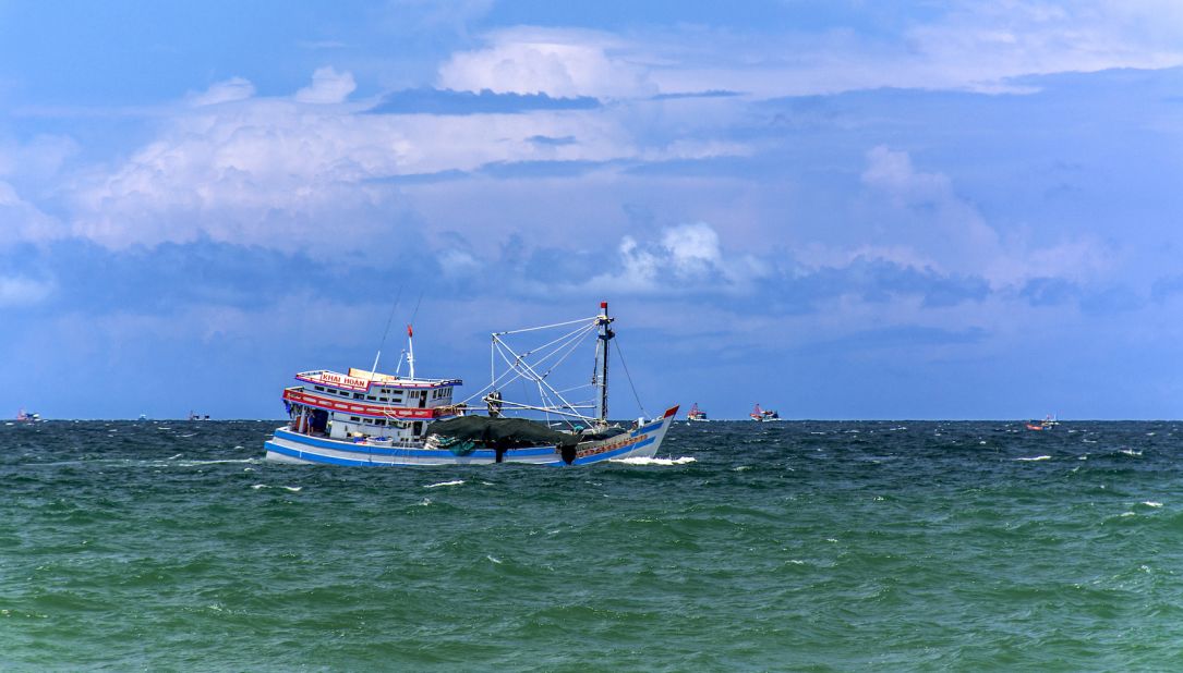 <strong>Khai Hoan fish sauce: </strong>Phu Quoc's Khai Hoan factory is said to produce some of the country's best fish sauce. Here's a Khai Hoan boat in action. 