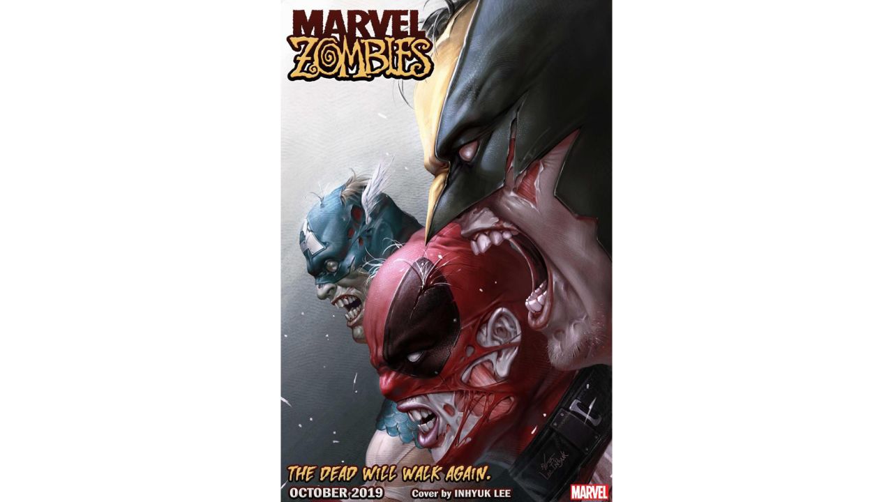 Marvel released the October cover of 'Marvel Zombies' on Twitter on Tuesday.