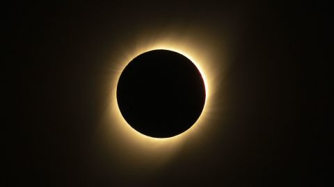 The totality of the eclipse as seen in Chile.
