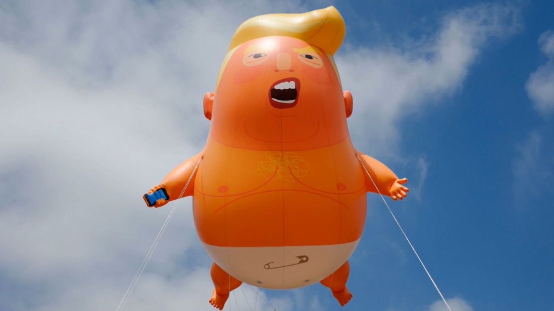 The balloon has followed Trump on several of his international trips.