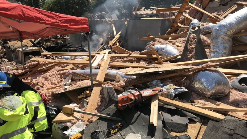 Charlotte Home Explosion Woman Found Dead In Debris CNN   190702170911 01 Charlotte Fire 