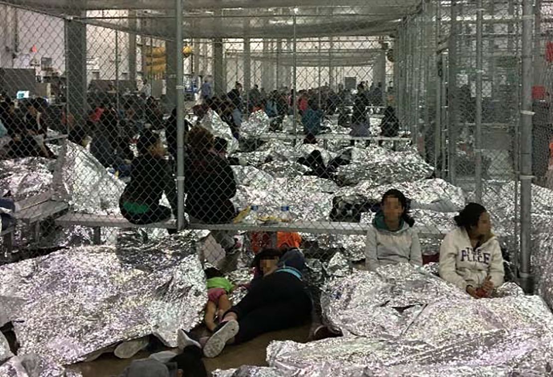 Overcrowding of families observed by OIG on June 11, 2019, at Border
Patrol's McAllen, TX, Centralized Processing Center.