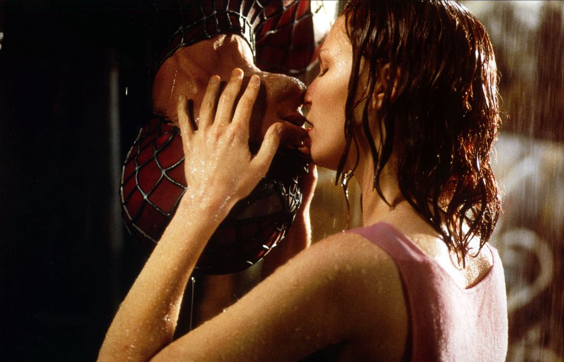 Sony produced its first 'Spider-Man' movie -- featuring this famous kiss -- in 2002.