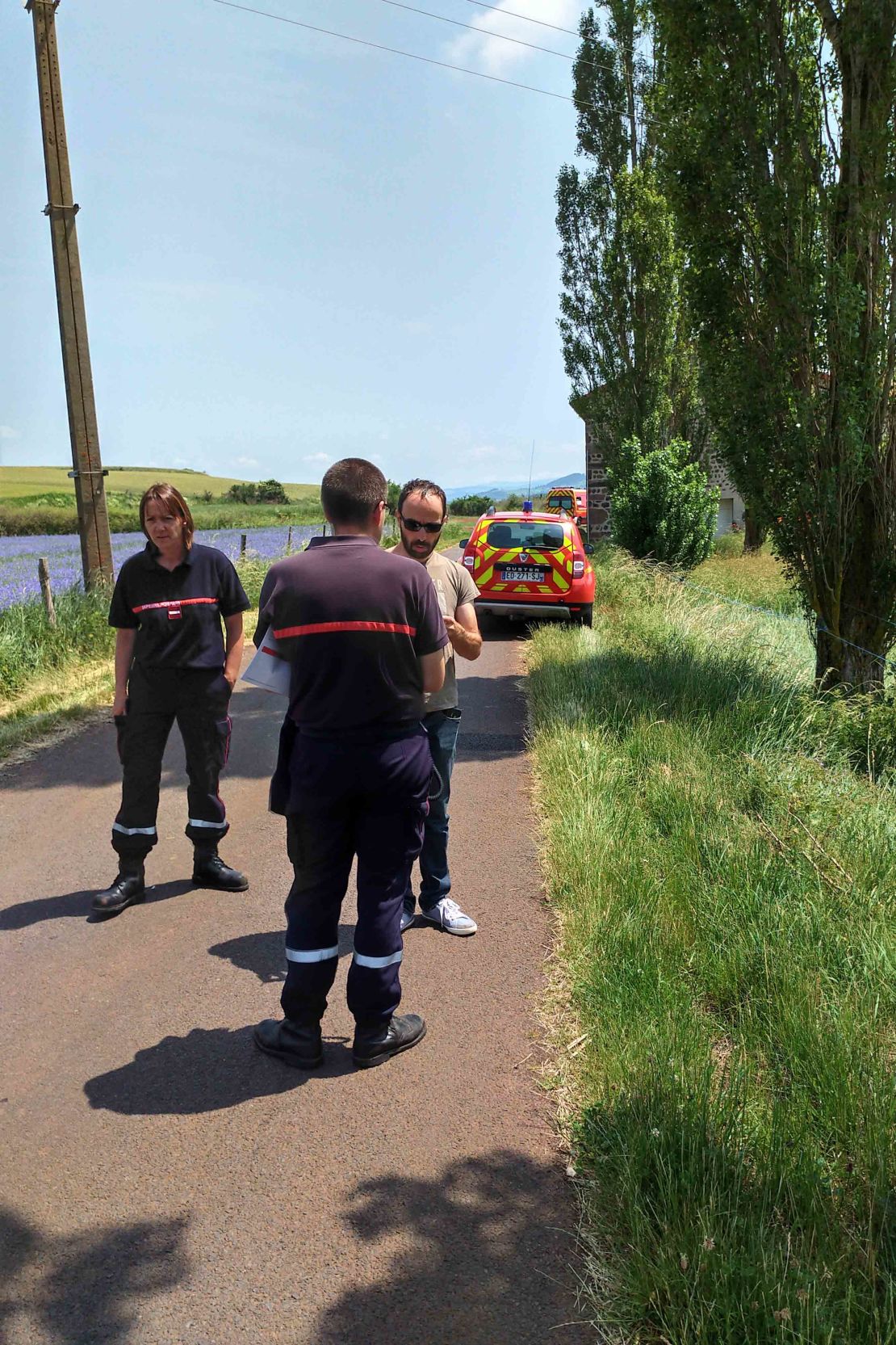 Local deputy mayor Jonathan Harris took this photo of the scene after the attack.