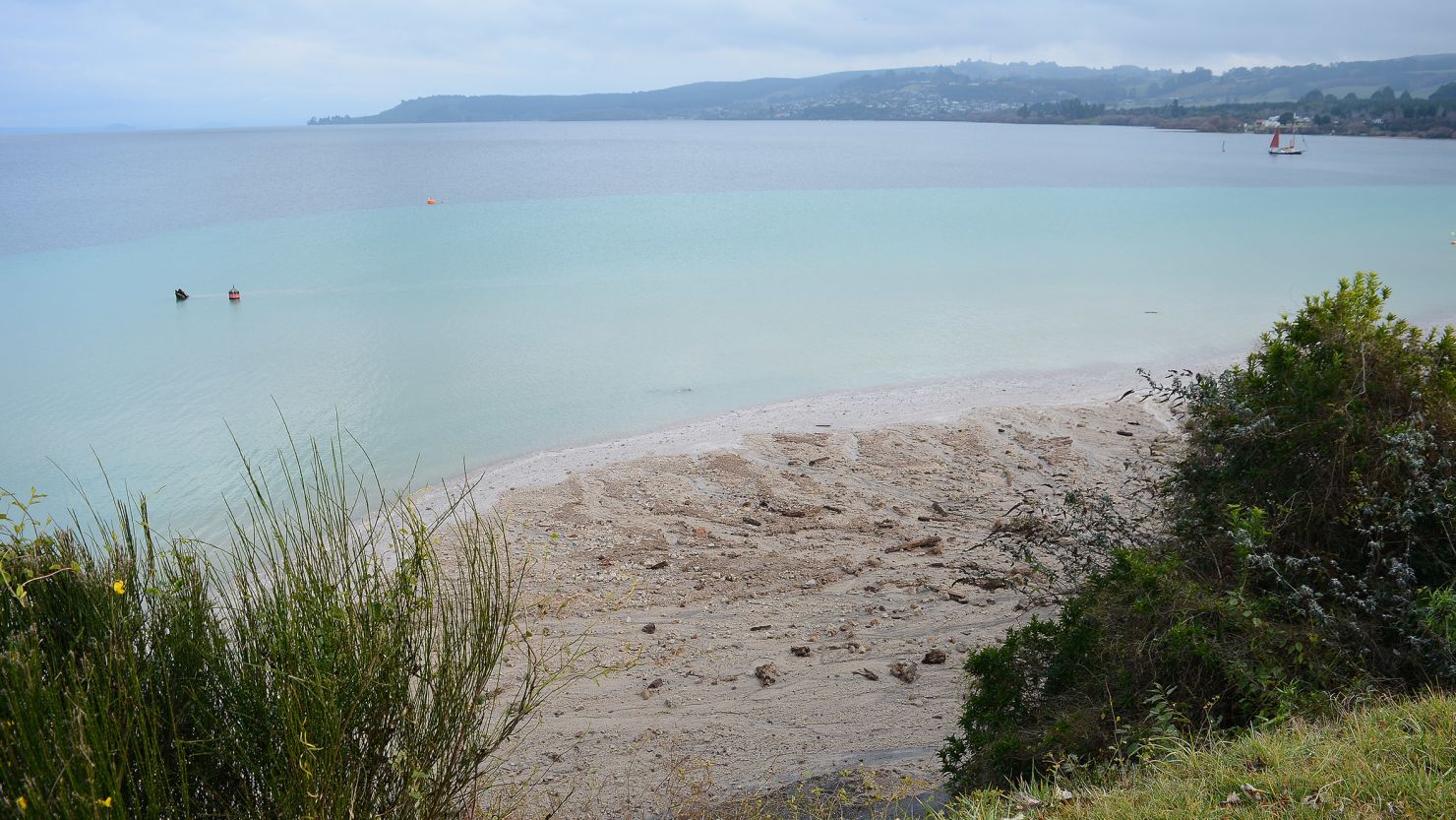 800,000 liters of waste water flowed into Lake Taupo in New Zealand on July 2, 2019.