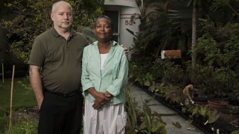 Hermine Ricketts and Tom Carroll were threatened with a daily $50 fine for growing a front-yard vegetable garden 
