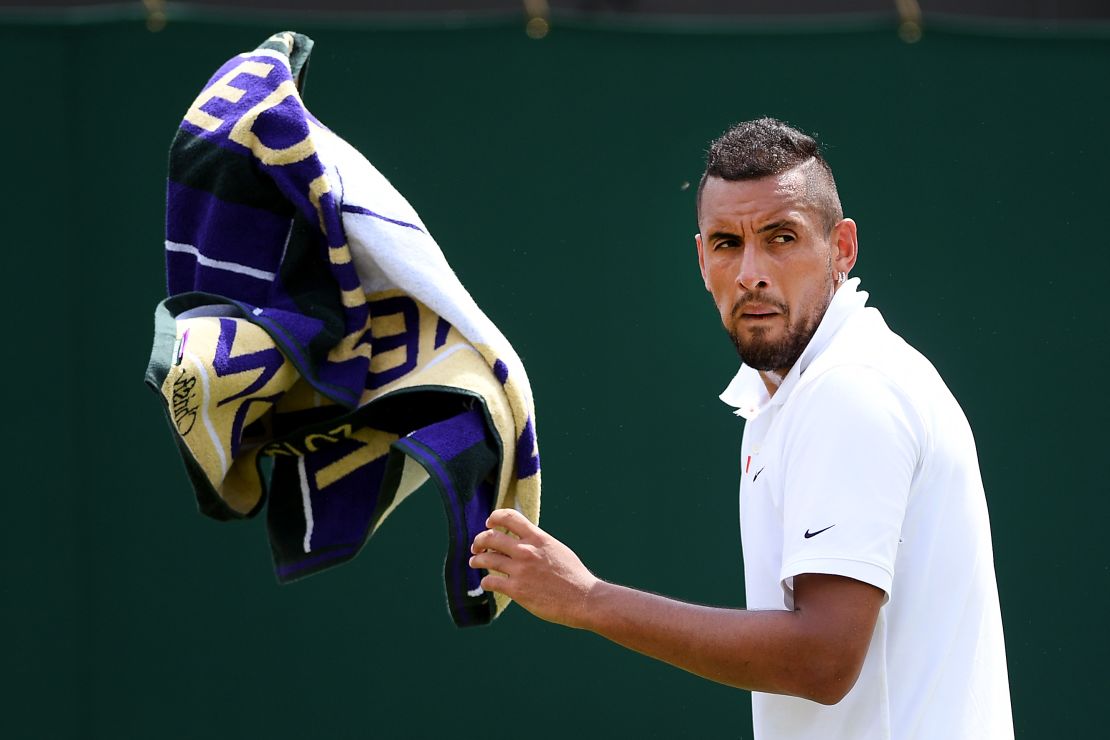 Nick Kyrgios will take on Rafael Nadal in the second round Thursday.