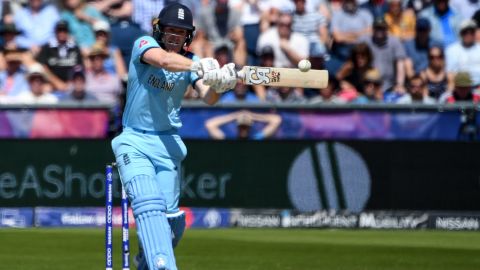 England's captain Eoin Morgan led his side to victory at Durham.