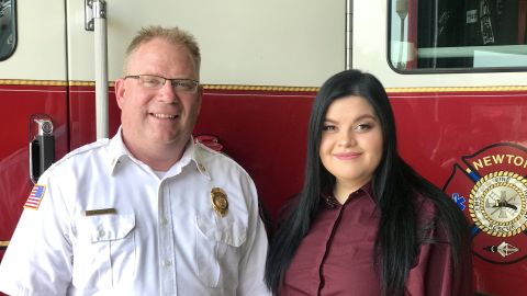 Chief Jarrod Wellik and Kim Lopez