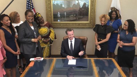 California Gov. Gavin Newsom signed a bill into law that bans workplace and school discrimination against people for wearing natural hair.