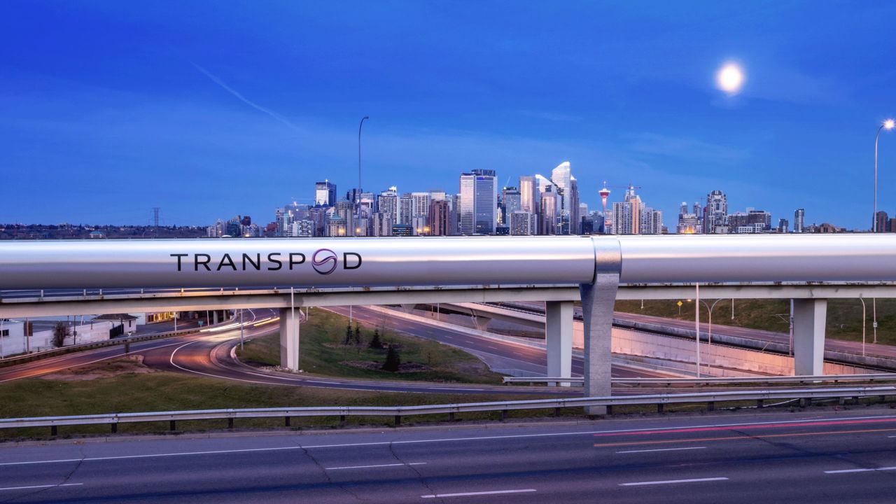 <strong>Fast frequency:</strong> The hope is, as Sebastien Gendron, co-founder and CEO of TransPod, says, Hyperloop will combine "the frequency of the subway with the speed of the aircraft." TransPod is still developing its facilities, but this artistic rendering depicts what a tube might be like.