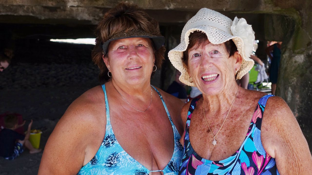 Cheryl Mehl and her mom, Janice Tyson, enjoy the day without any worries about Miss May.