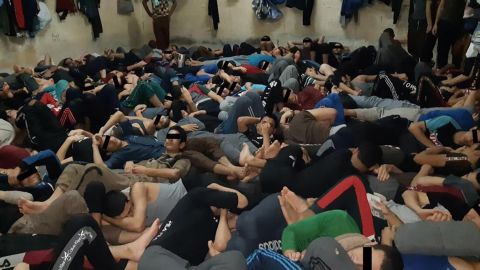 This photo of the juveniles' cell at Tal Kayf prison was taken in April 2019 and shared confidentially with Human Rights Watch.