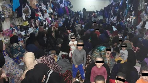 Photo of the women's cell at Tal Kayf prison, taken in April 2019, shows extreme overcrowding.