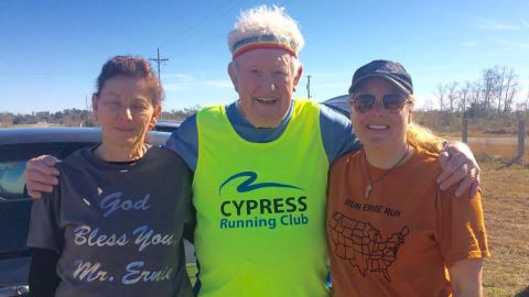 Ernie Andrus will retrace the route he took on his first cross-country trek in reverse and revisit friends he made along the way. 
