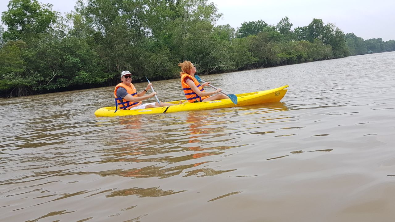 Paddling down Phu Quoc's Cua Can river is a great way to spend an afternoon.