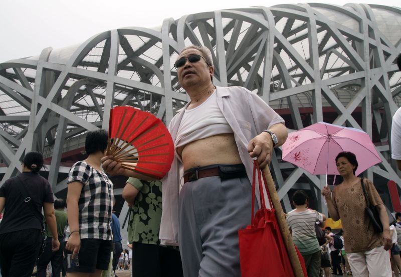 Beijing bikini Chinese city calls topless men uncivilized CNN