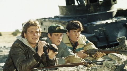 Patrick Swayze, C. Thomas Howell and Charlie Sheen in 'Red Dawn'