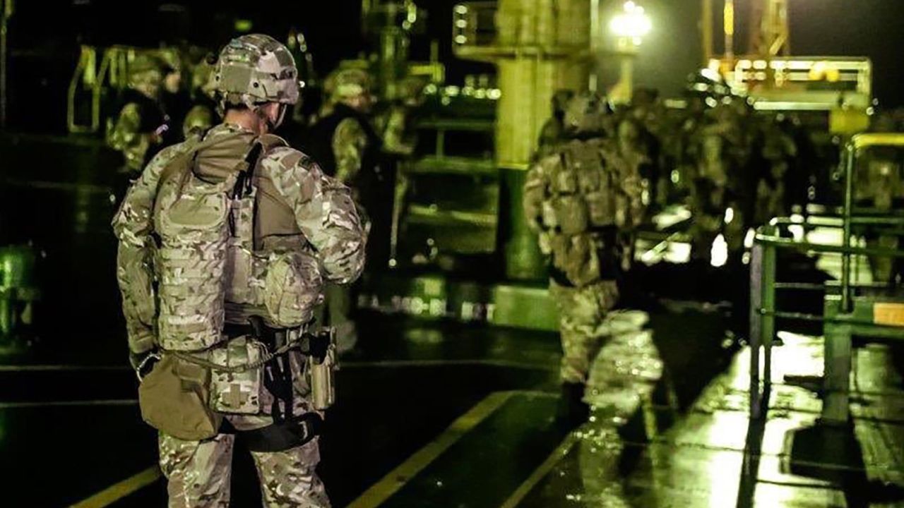 Grace 1 was boarded by Royal British Marines and Gibraltarian authorities.