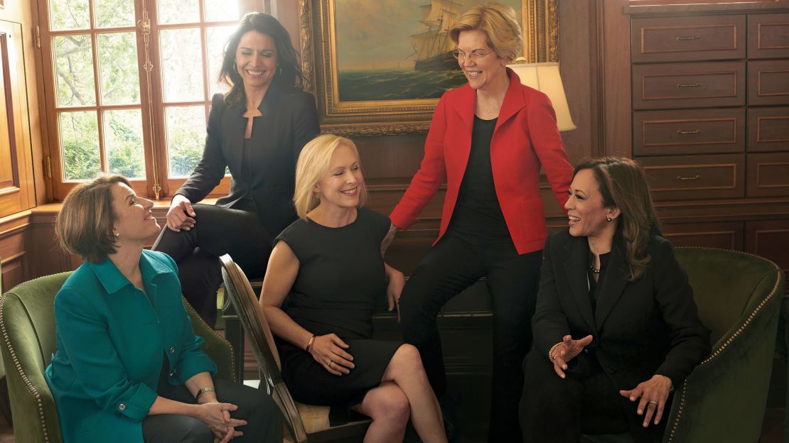 For a big new feature for Vogue, Amy Chozick spoke with five of the women running for president. Annie Leibovitz photographed them in a photo shoot.