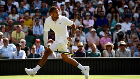 Krygios pulled out the 'tweener' trick shot against Nadal.