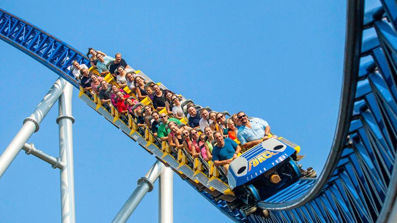 funny people on top thrill dragster