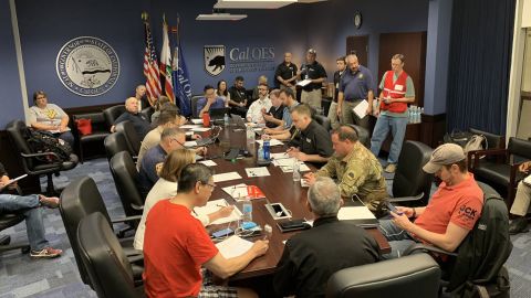 State leaders for emergency management are coordinating mutual aid and regional response from State Operations Center - focused on meeting the need in the Ridgecrest/Kern Co area.