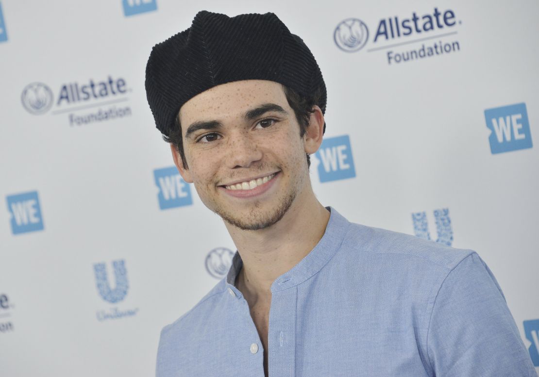 Cameron Boyce arrives at WE Day California 2019 on April 25. The event celebrated young people who worked on charitable causes.