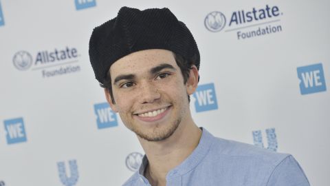 Cameron Boyce arrives at WE Day California 2019 on April 25. The event celebrated young people who worked on charitable causes.
