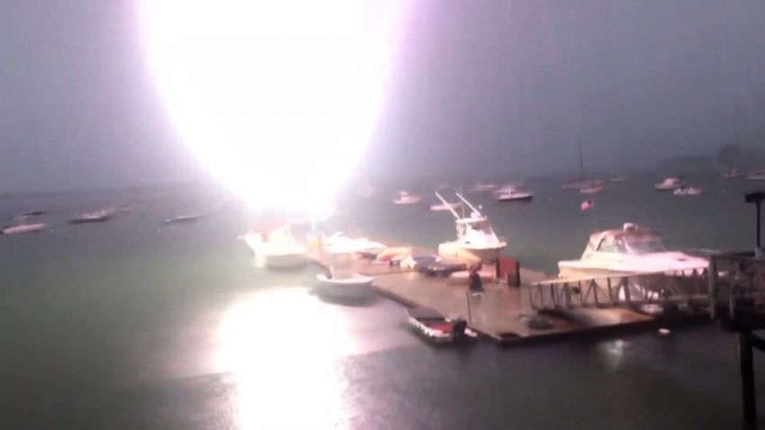 Boston Sailboat Lightning Strike 1