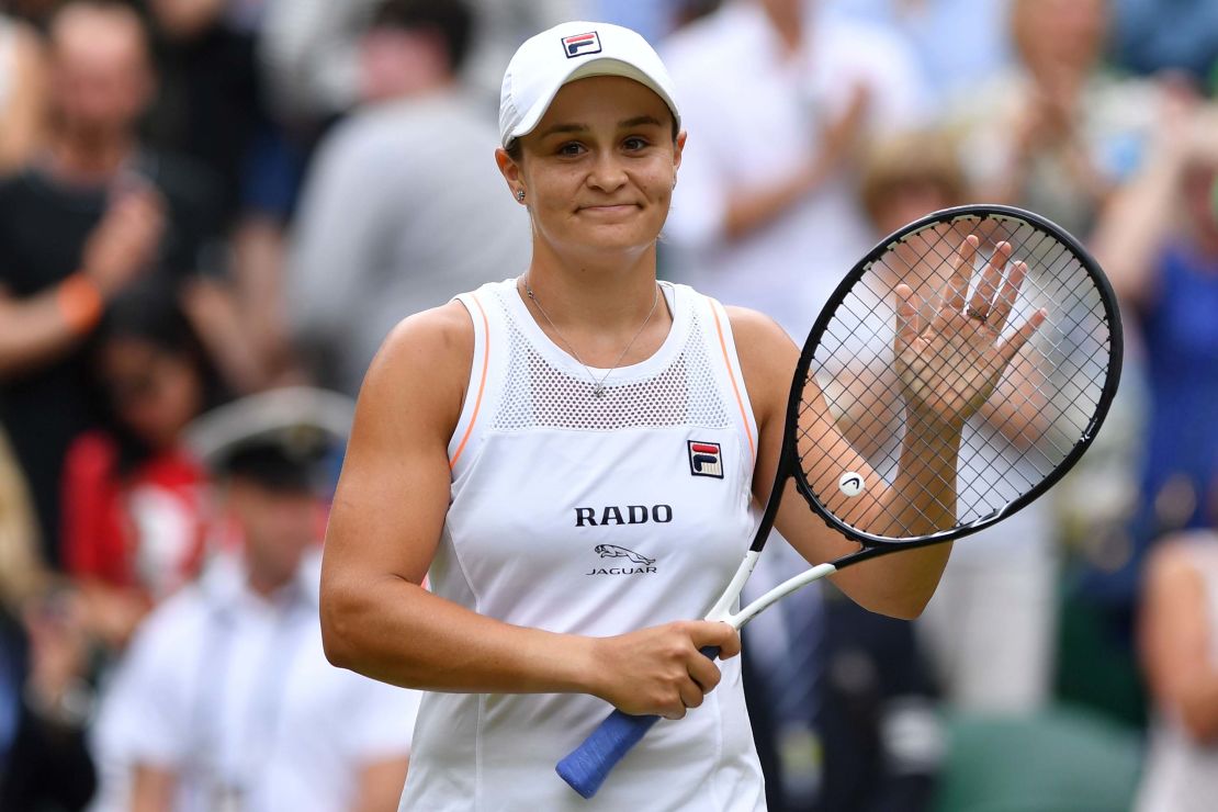 Australia's Ashleigh Barty is currently No. 1 in the women's world tennis rankings.