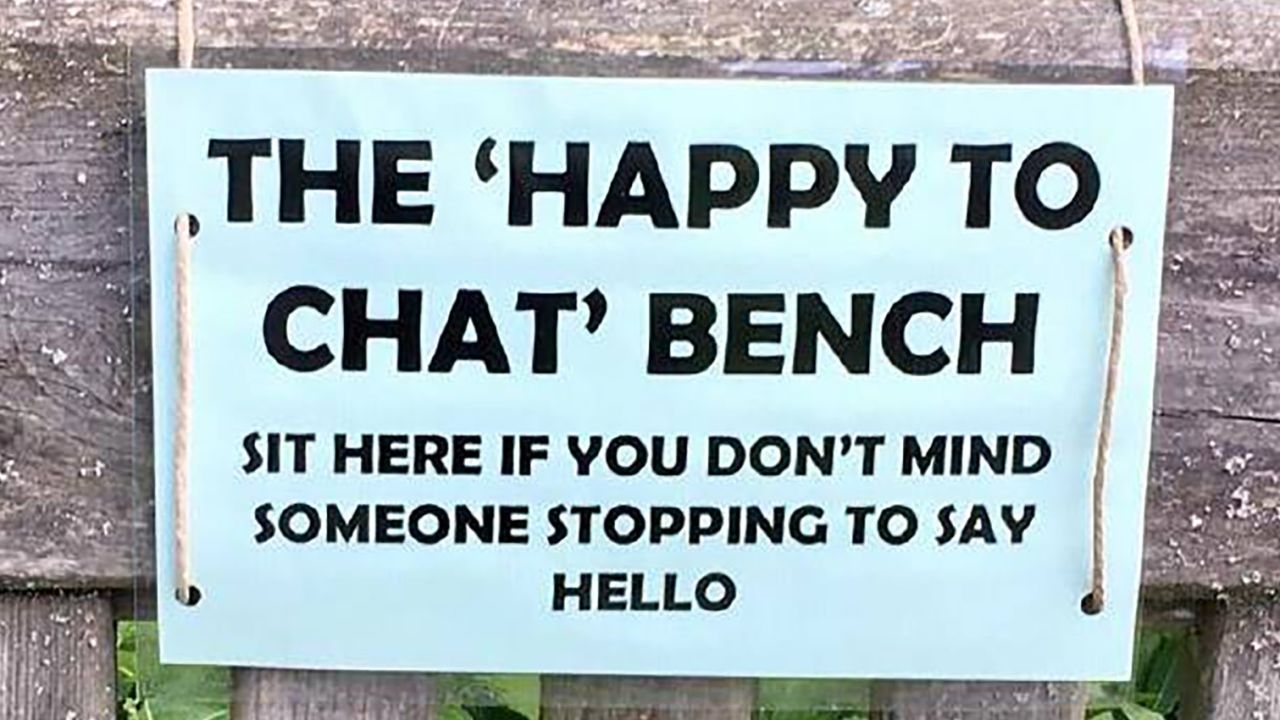 The Avon and Somerset Police Department set up "chat benches" to help tackle elderly isolation. 