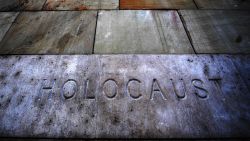 The inscription "Holocaust" is seen at the Holocaust Memorial Center, first central Europe's Holocaust museum, in Budapest on April 2019 prior to the Holocaust memorial day. April 16 marks the 75th anniversary of the beginning of the Hungarian Holocaust during which some 600,000 Jewish Hungarians were deported to Nazi death camps in Austria.
