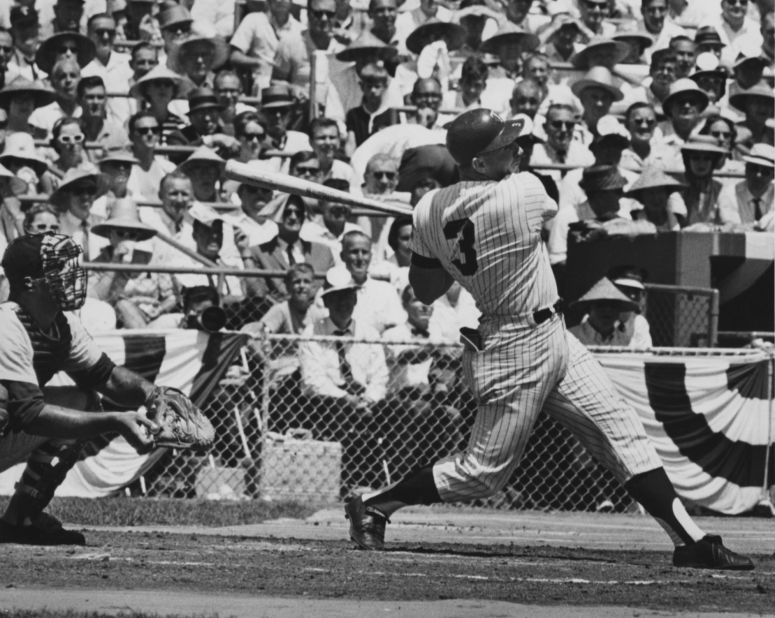 Harmon Killebrew hits a game-tying home run for the American League in 1965.