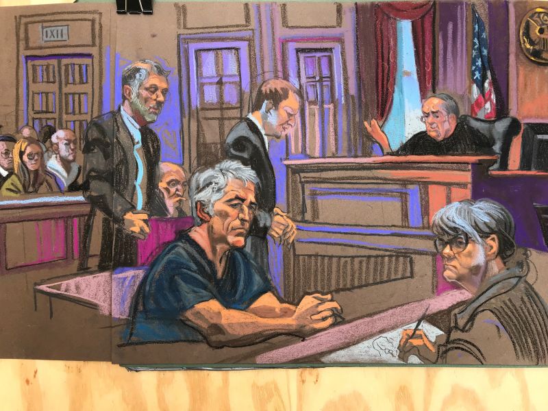 Epstein pleads not guilty to sex trafficking of minors