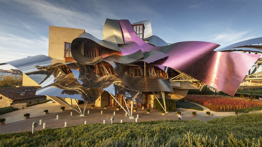 You can stay in this Gehry hotel at Spain's Marques de Riscal winery. 