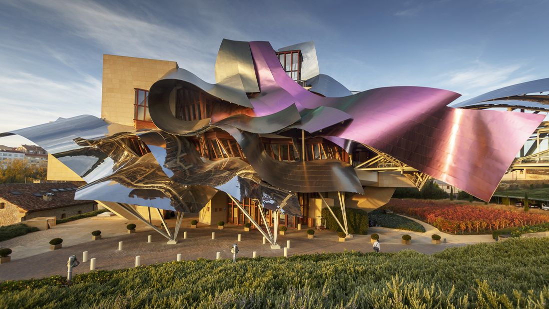 <strong>9. Marqués de Riscal (Spain): </strong>This Frank Gehry-designed winery is a top tourist destination in the Rioja region. 